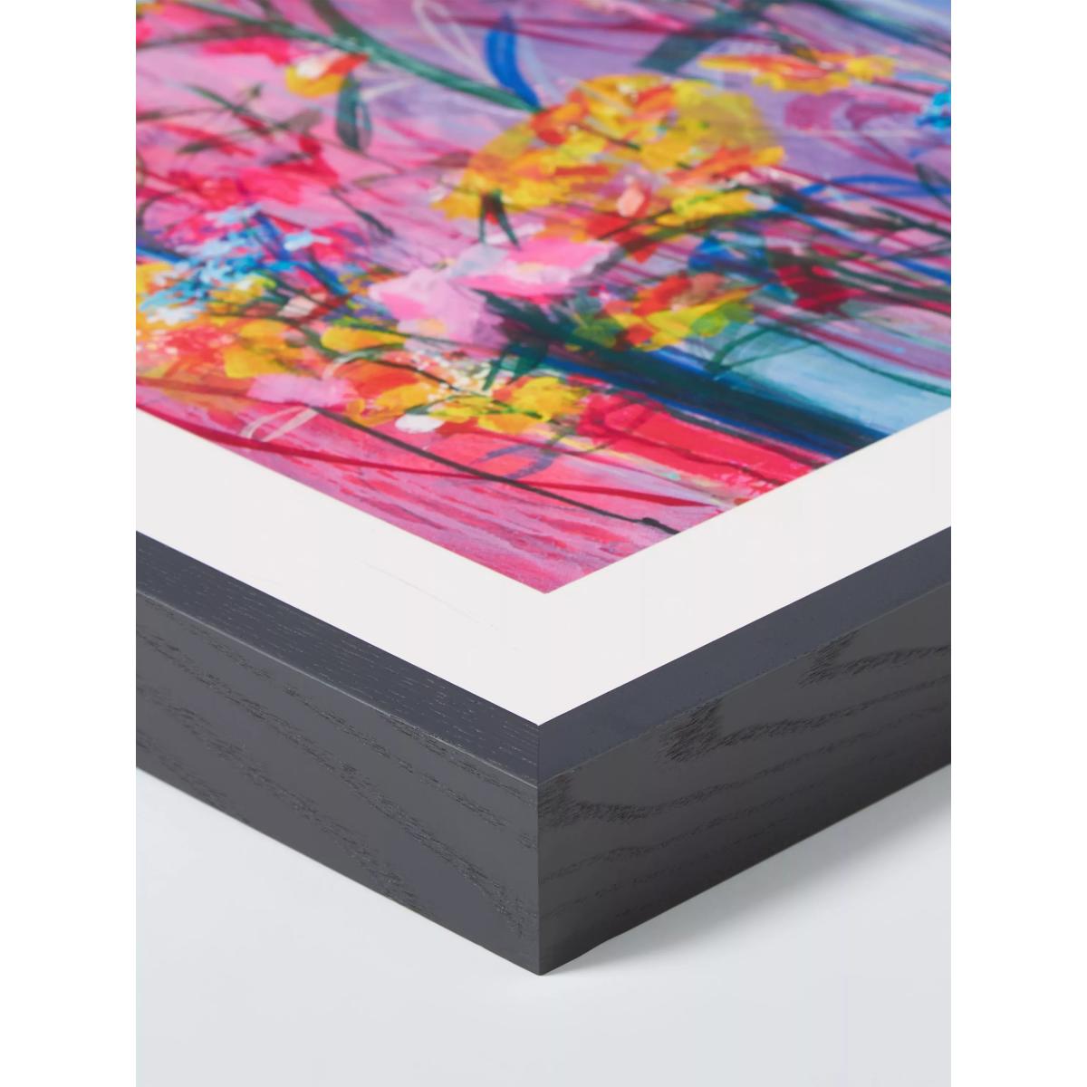 John Lewis Faye Bridgwater 'Coastal Flourish' Framed Print & Mount, 80 x 80cm, Blue/Pink – image 2
