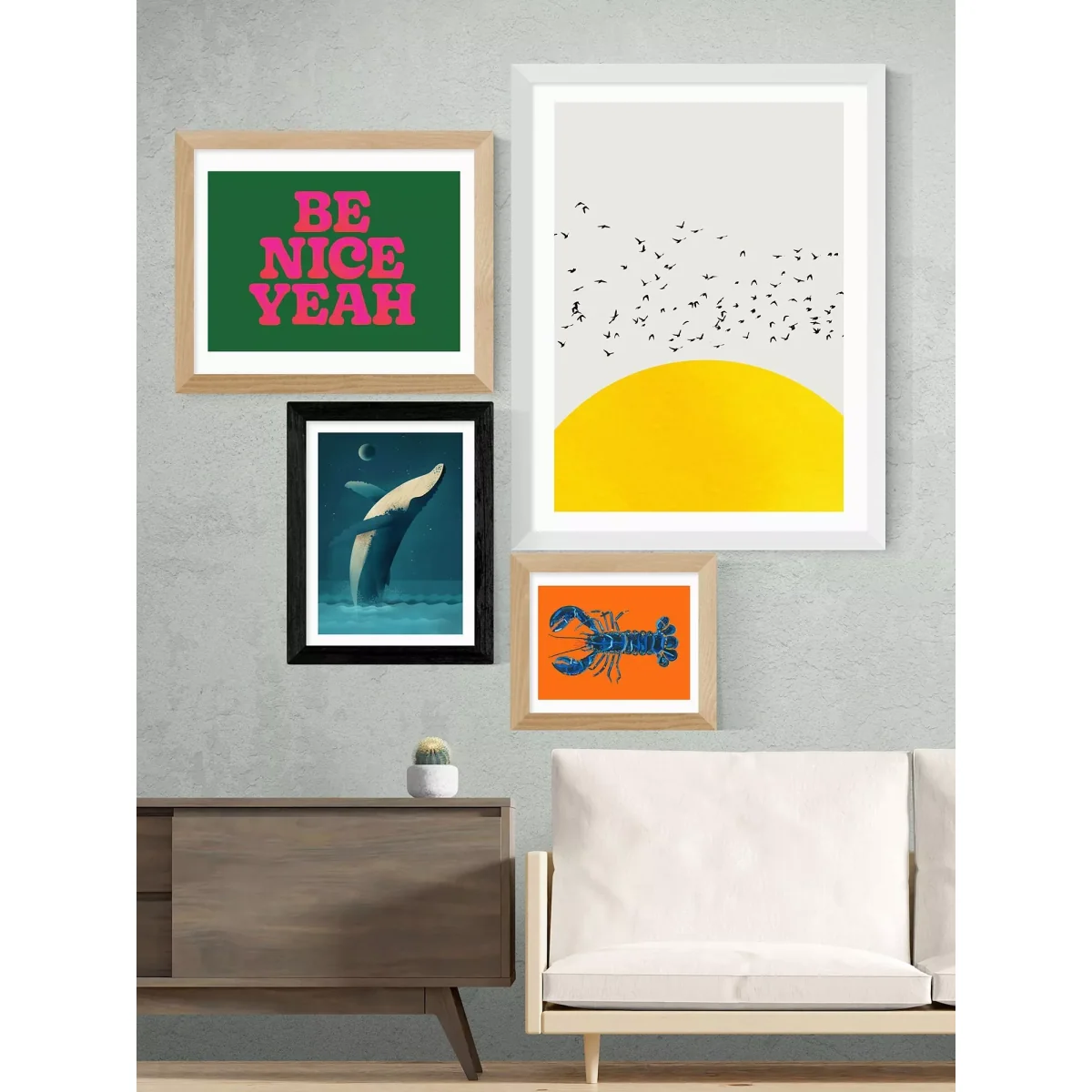 EAST END PRINTS Dieter Braun 'Humpback Whale' Framed Print – image 2