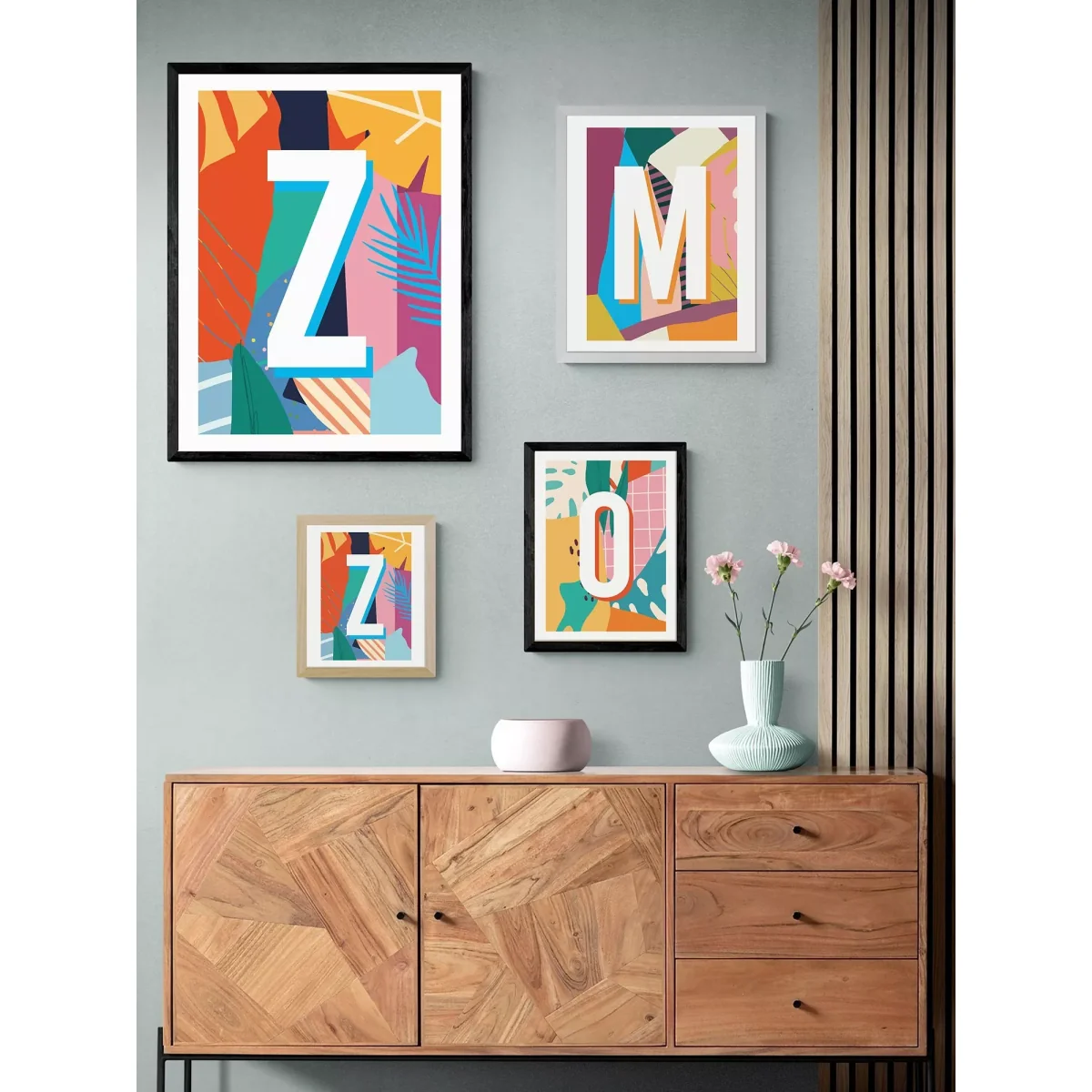 EAST END PRINTS Sei and Ru 'Z Letter' Framed Print – image 2