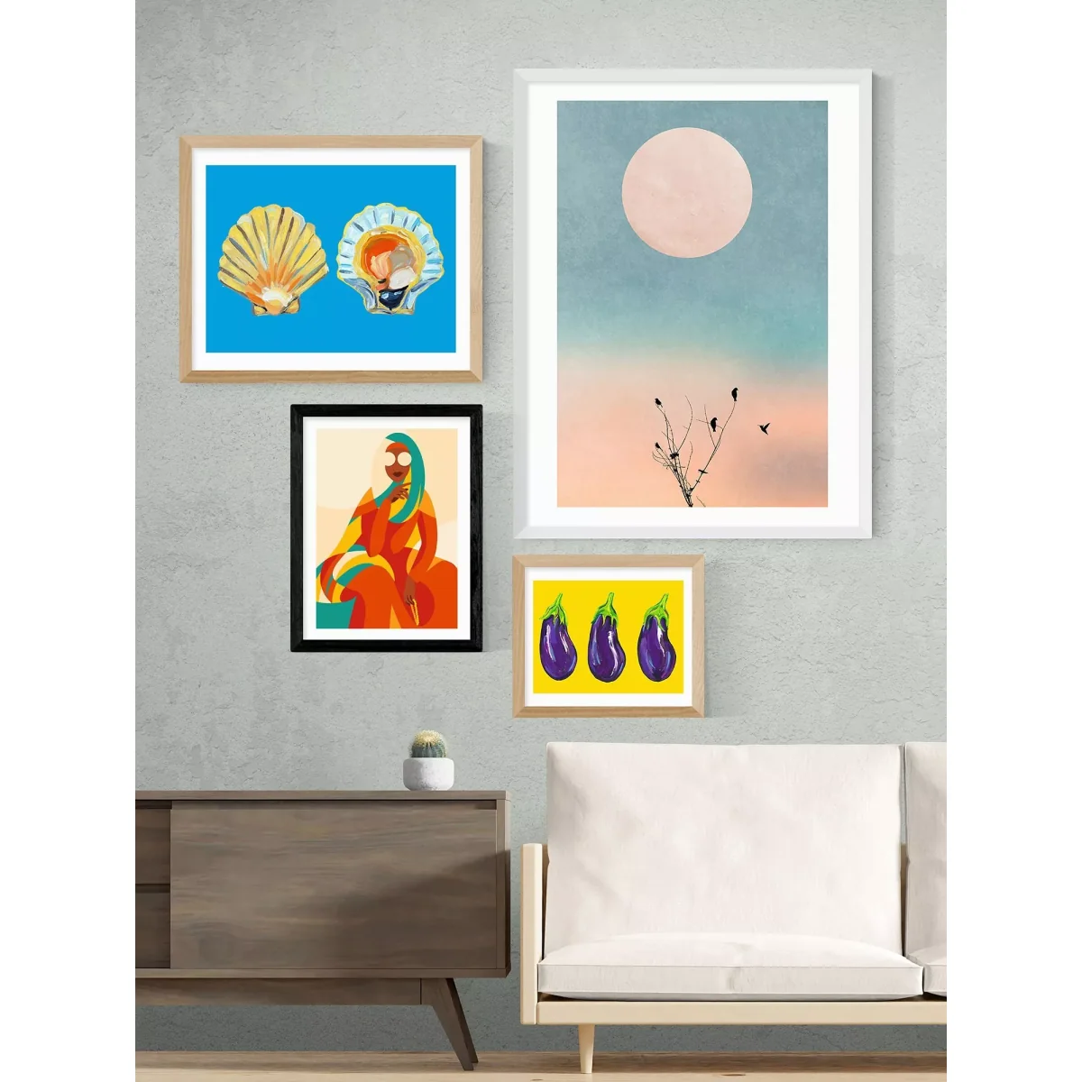 EAST END PRINTS Sofia Doudine 'Sister' Framed Print – image 2