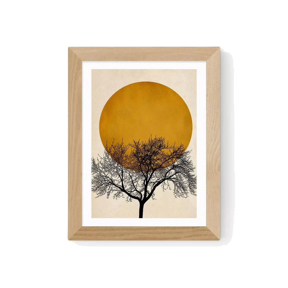 EAST END PRINTS Kubistika 'Winter Morning' Framed Print