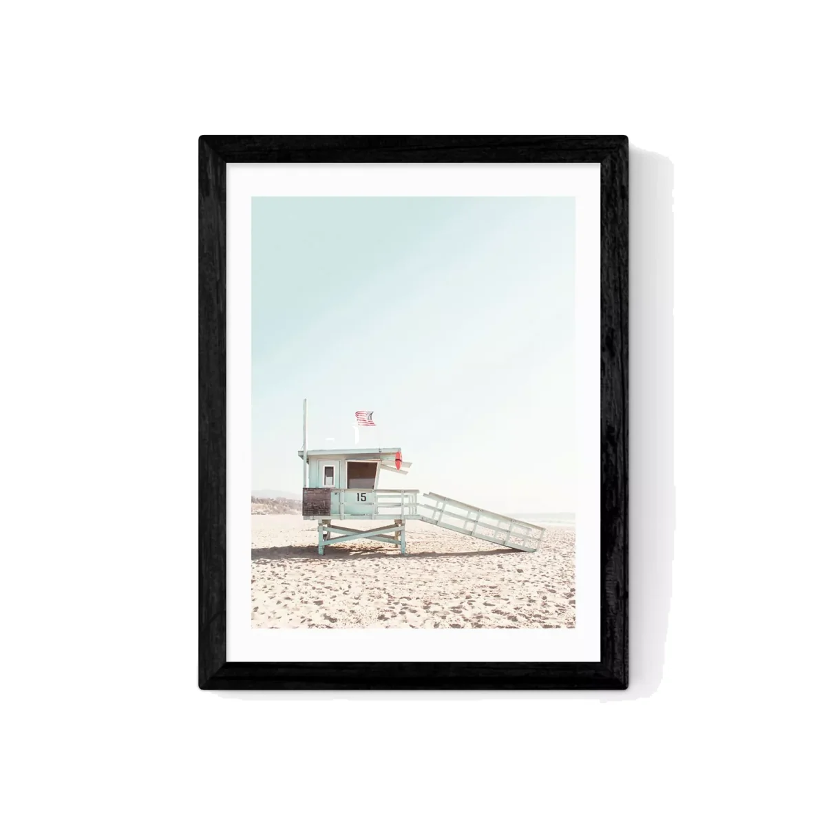 EAST END PRINTS Sisi and Seb 'Santa Monica' Framed Print – image 1