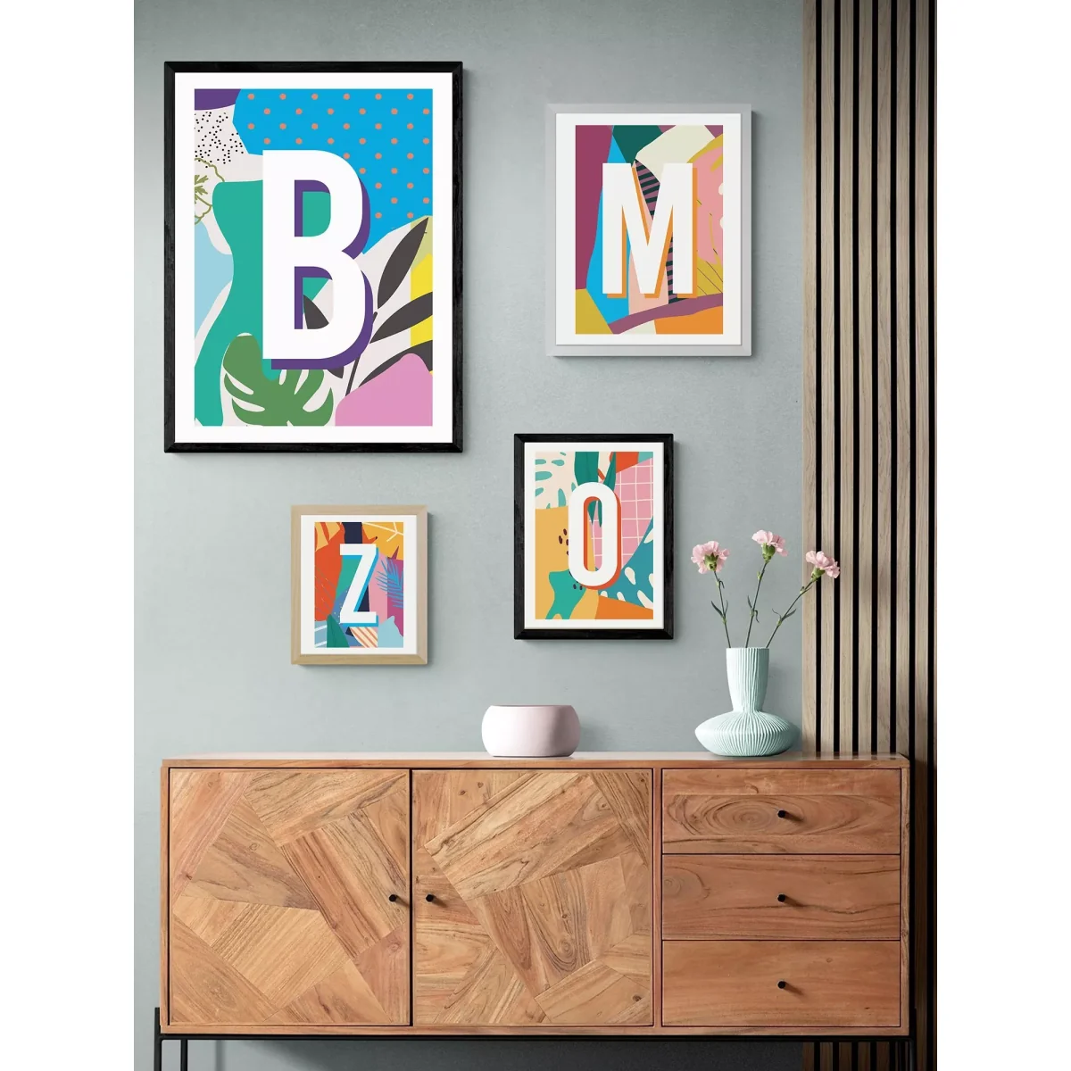 EAST END PRINTS Sei and Ru 'B Letter' Framed Print – image 2