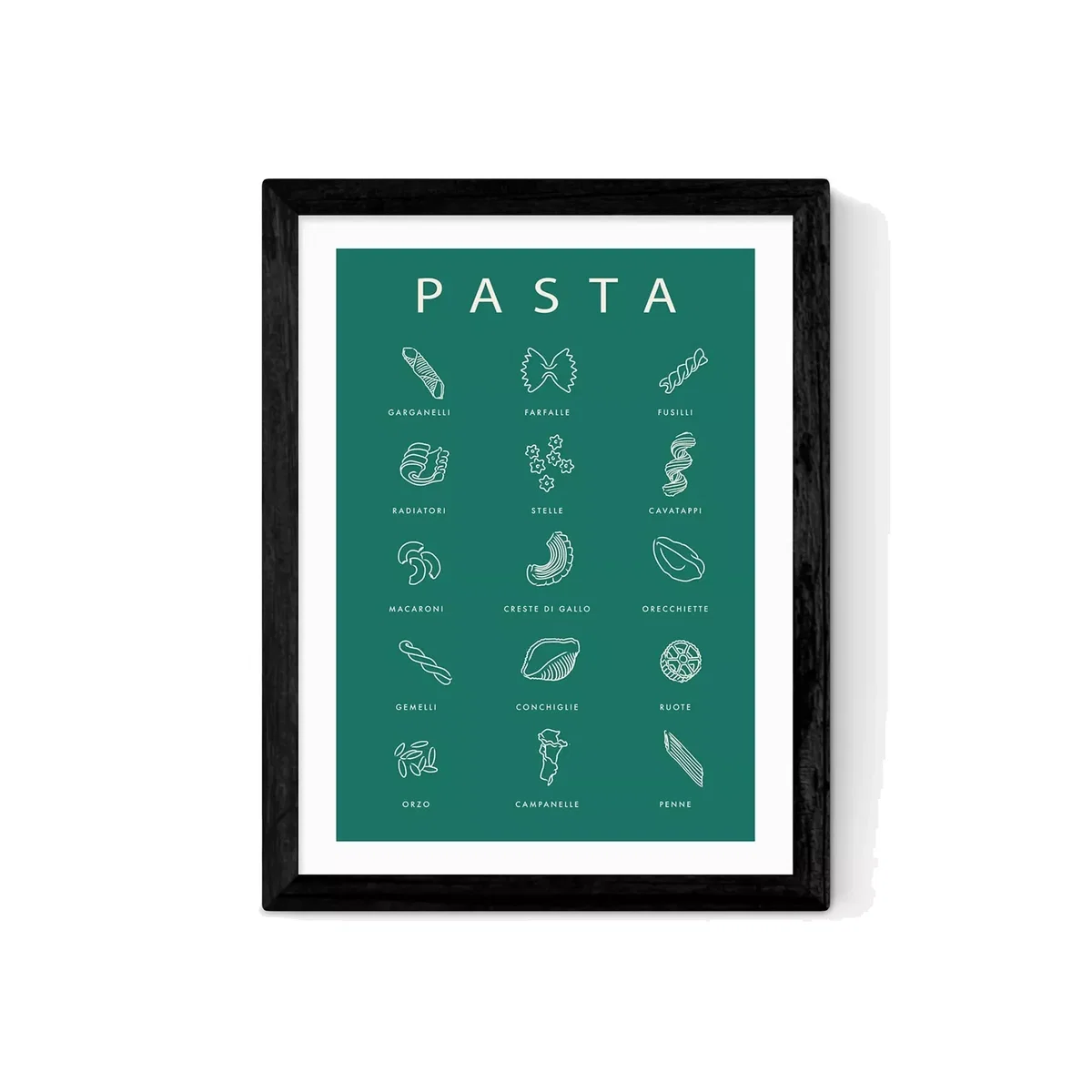 EAST END PRINTS Violet Studio 'Pasta Guide' Wood Framed Print – image 1