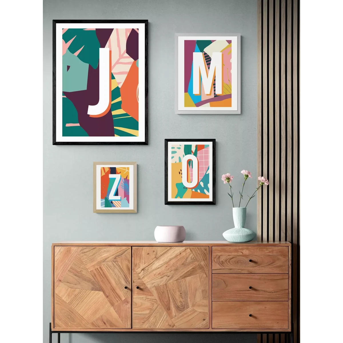 EAST END PRINTS Sei and Ru 'J Letter' Framed Print – image 2