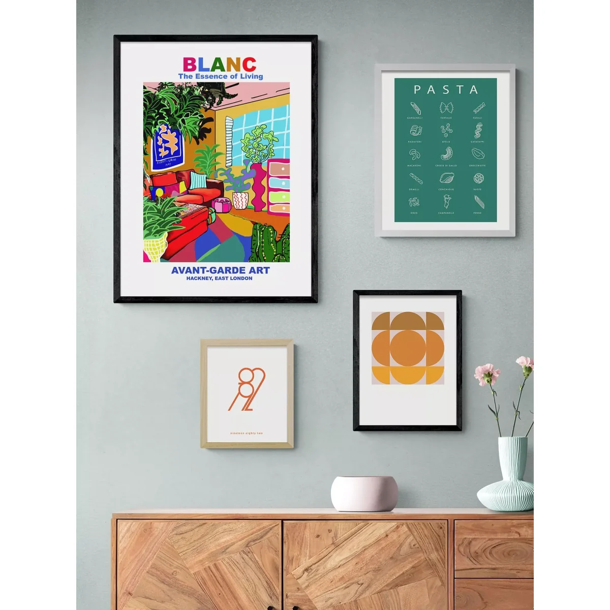 EAST END PRINTS BLANC Prints 'Hackney' Framed Print – image 2
