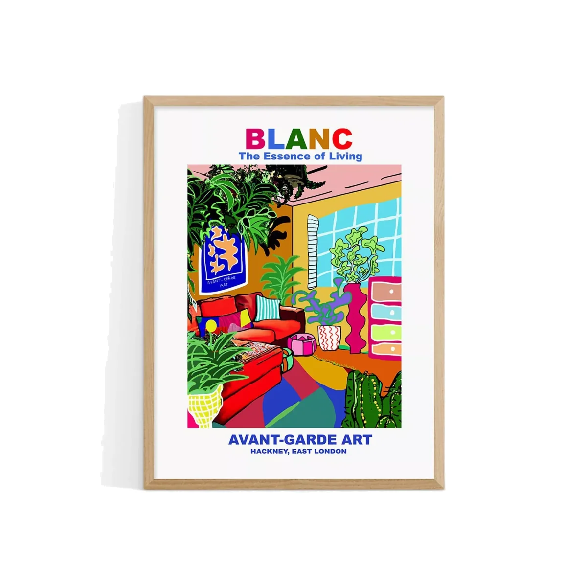 EAST END PRINTS BLANC Prints 'Hackney' Framed Print – image 1