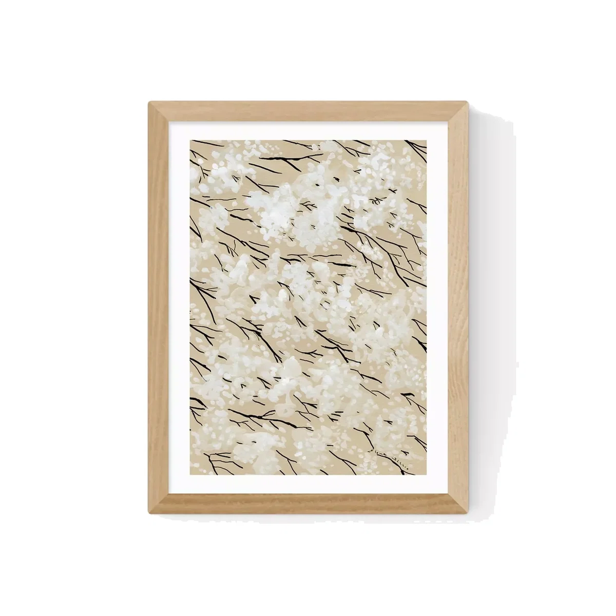 EAST END PRINTS Dreamy Me 'White Blossom' Framed Print – image 1