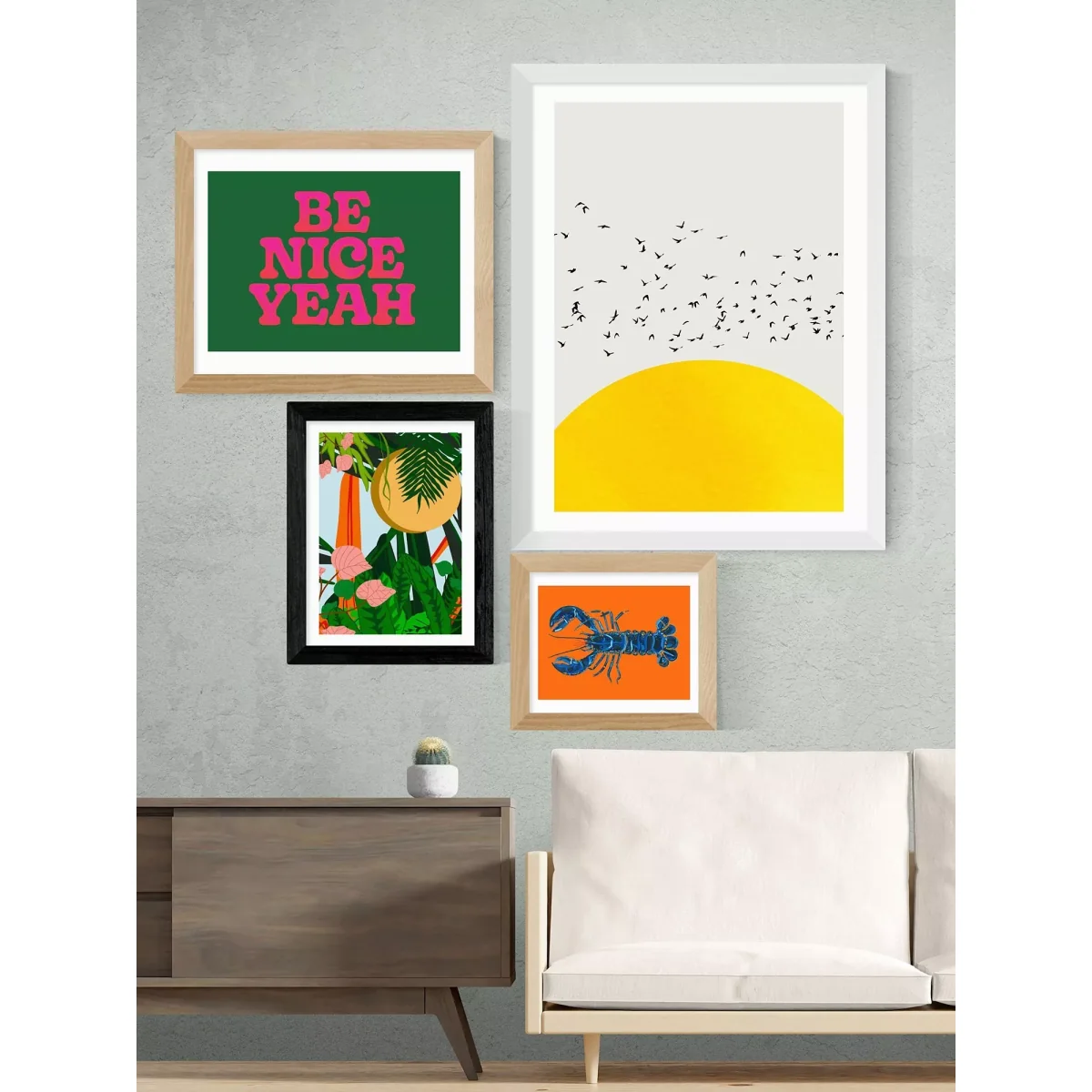 EAST END PRINTS Sumuyya Khader 'Summer' Framed Print – image 2