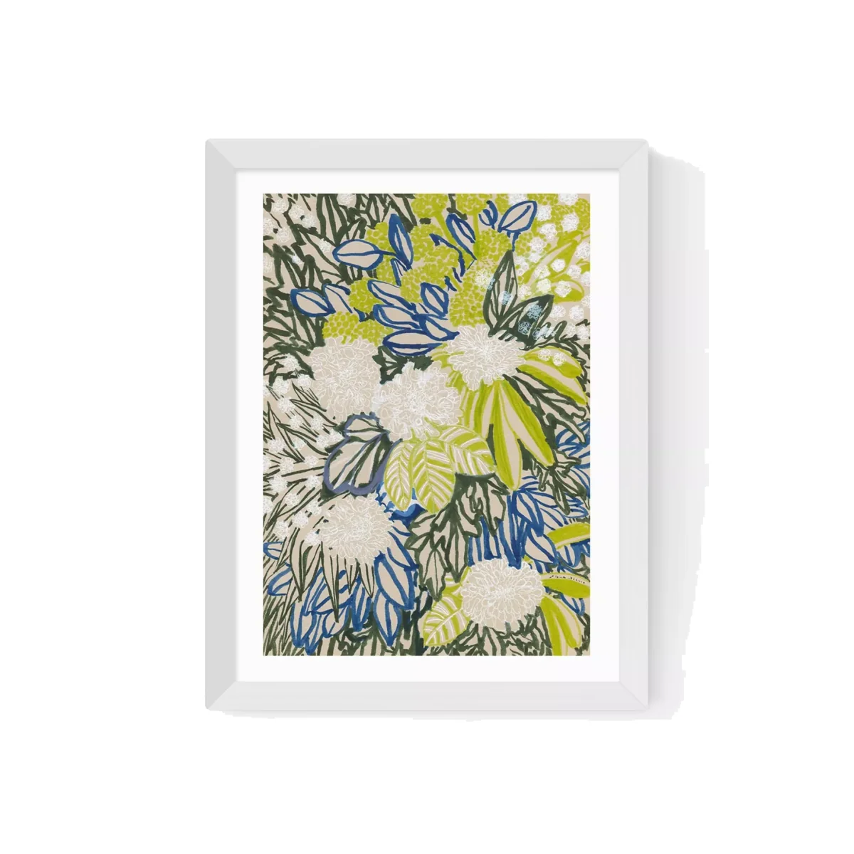 EAST END PRINTS Elena Blanco 'Ink Floral' Framed Print – image 1