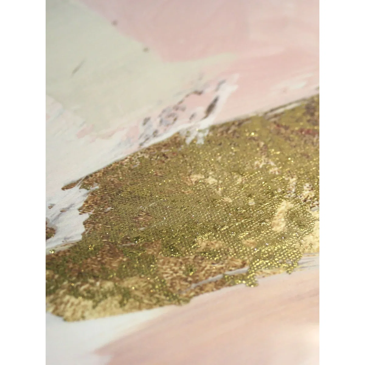 John Lewis & Partners - Black Rose Gold I Canvas Print, 80 x 60cm, Pink/Multi – image 3