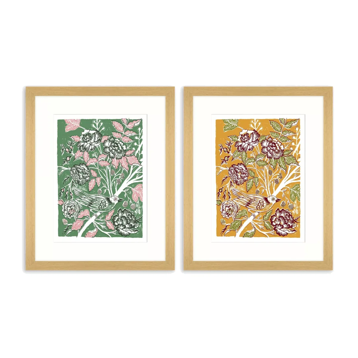 Ellen Merchant - 'Rambler' Framed Print & Mount, Set of 2, 53.5 x 43.5cm – image 1