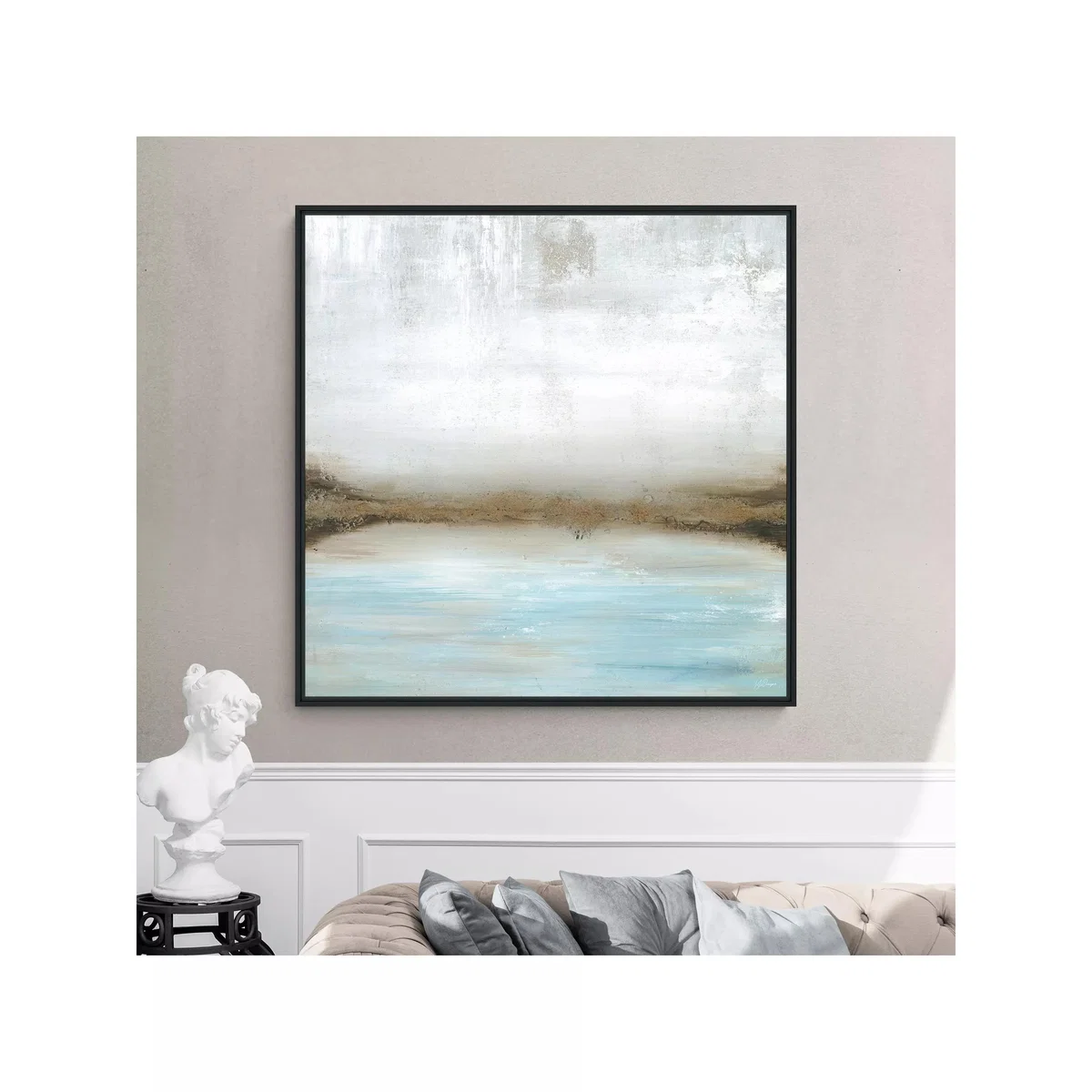 John Lewis Yharnna 'Enchant' Framed Canvas Print, 104 x 104cm, Gold – image 2