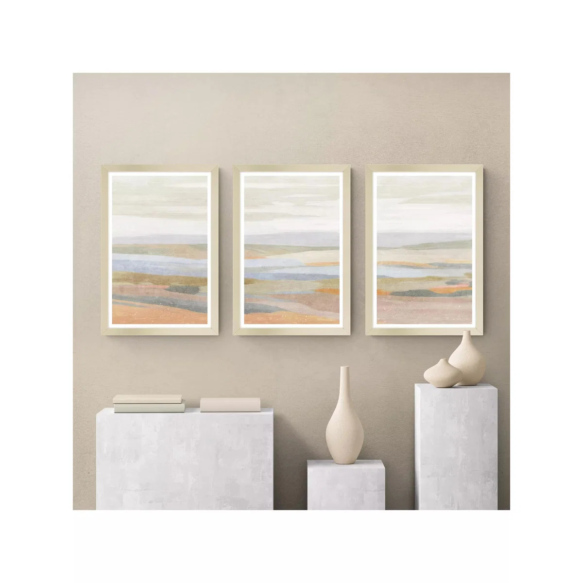 John Lewis Suzanne Nicoll 'Sonoran' Framed Print, Set of 3, 64.5 x 44.5cm, Multi – image 2