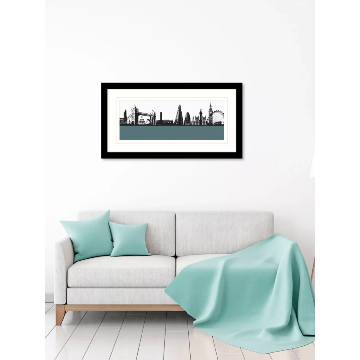 Jacky Al-Samarraie London Skyline Framed Print, 64 x 34cm – image 2