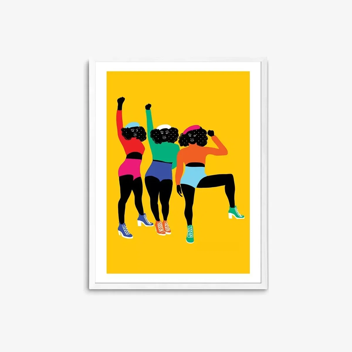 Aurelia Durand - 'Haut En Couleur' Wood Framed Print, 83.4 x 63.4cm, Yellow/Multi