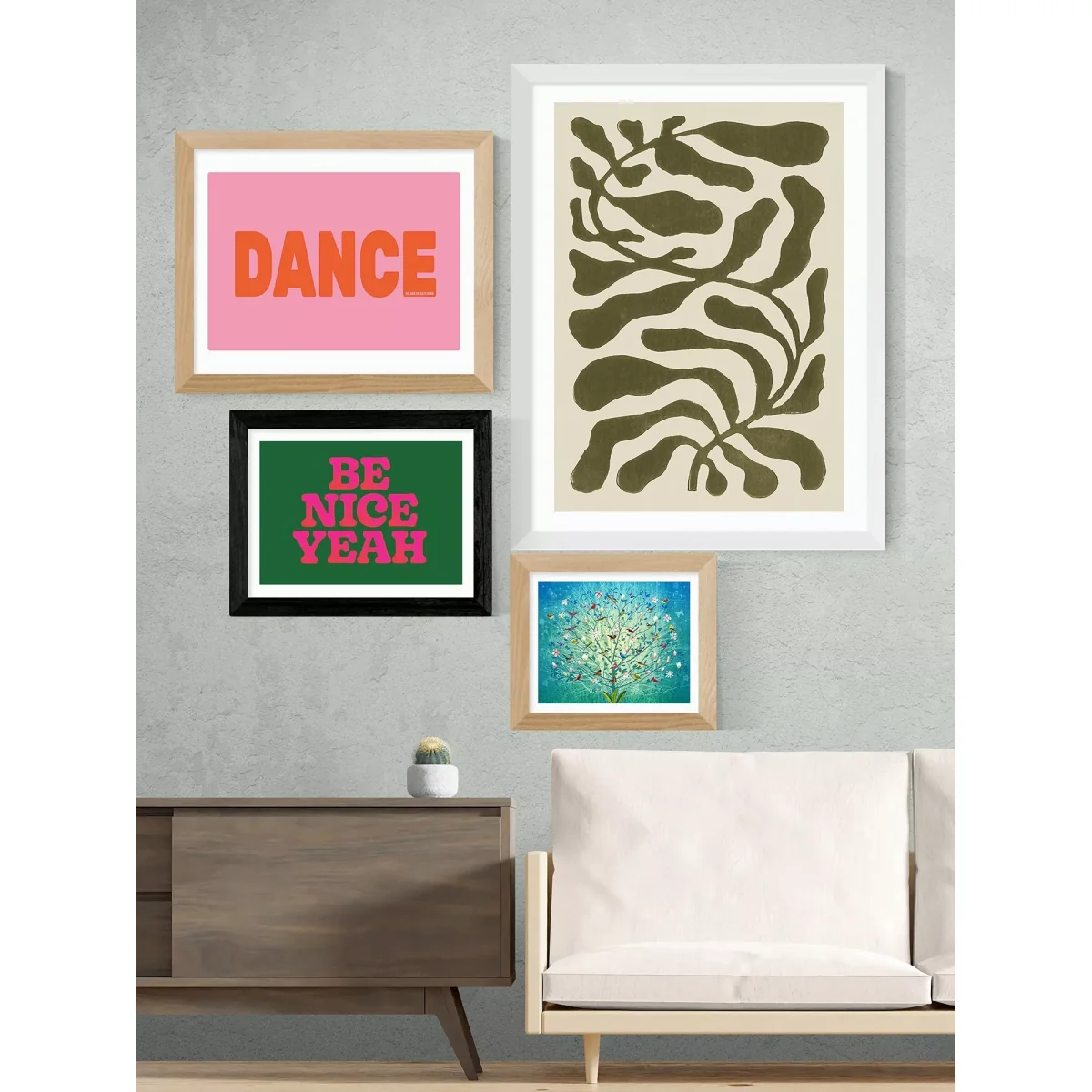 EAST END PRINTS Limbo and Ginger 'Be Nice Yeah' Framed Print – image 2
