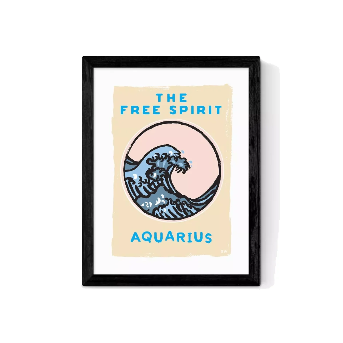 EAST END PRINTS Sophie Ward 'Aquarius The Free Spirit' Framed Print – image 1