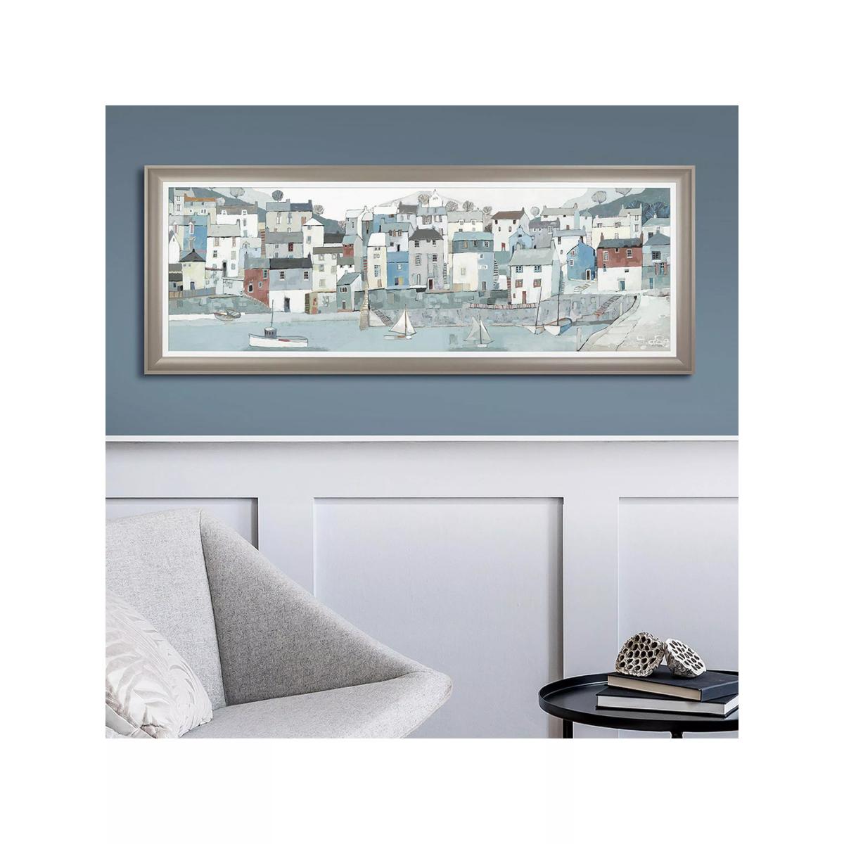John Lewis Adelene Fletcher 'Shoreline' Framed Canvas, 52 x 138cm, Blue/Multi – image 2