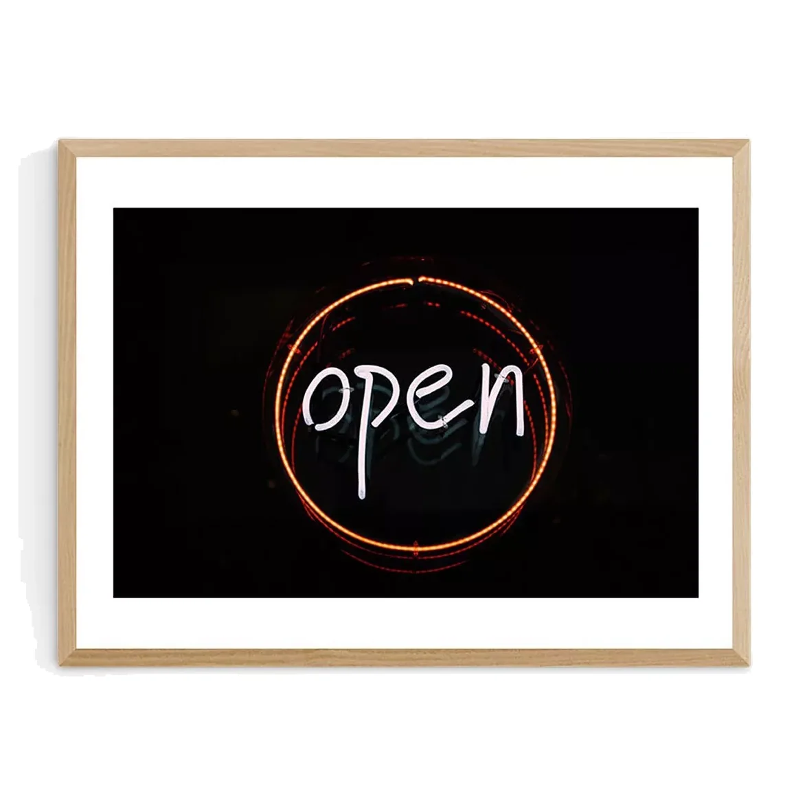 EAST END PRINTS Oh Fine! Art 'Open' Framed Print – image 1