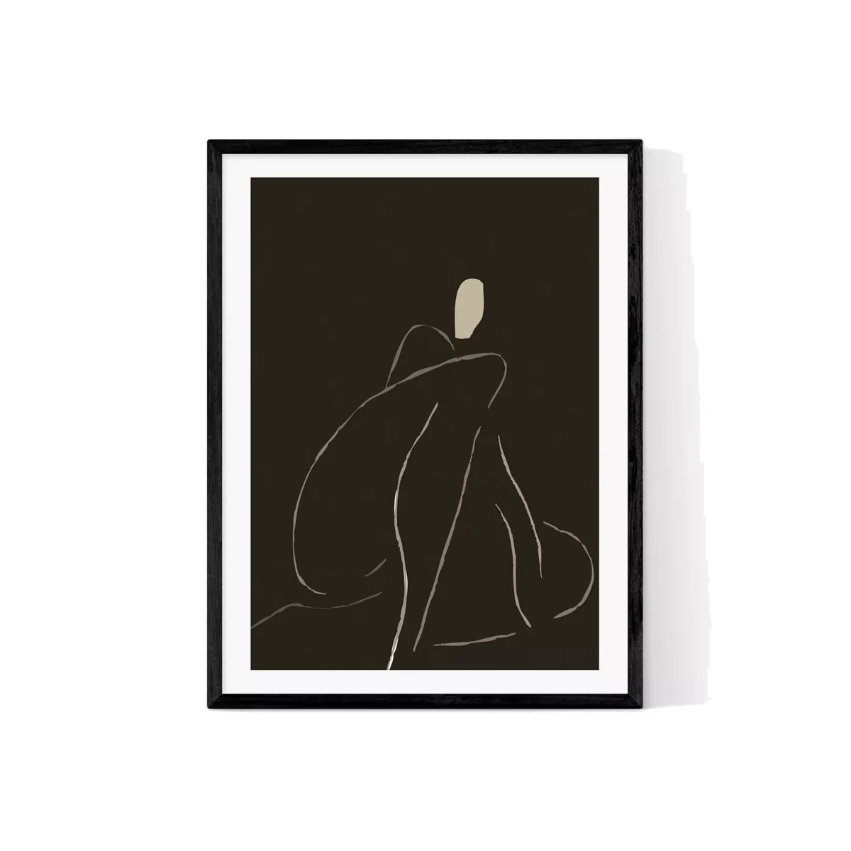 EAST END PRINTS Hali Igwelaezoh 'Nude Figure I' Framed Print – image 1
