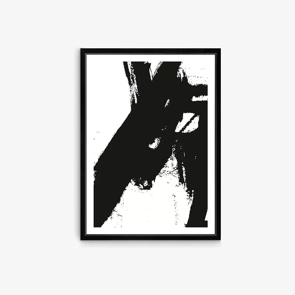 Nero 4 - Framed Print & Mount, 76 x 56cm, Black – image 1