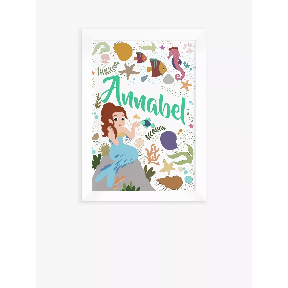 John Lewis Personalised Mermaid Framed Print – image 3