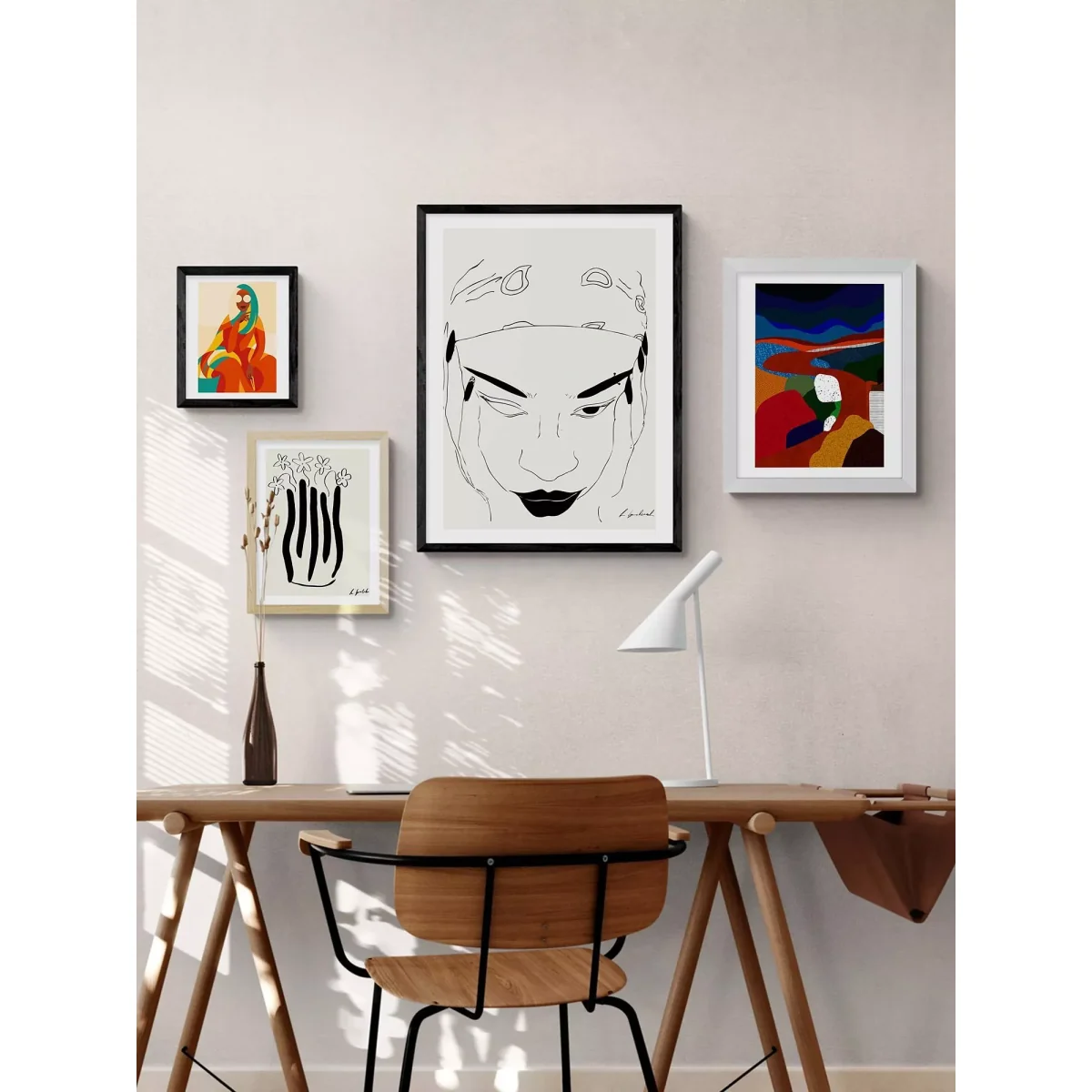 EAST END PRINTS Hali Igwelaezoh 'Bandana Girl' Framed Print – image 2