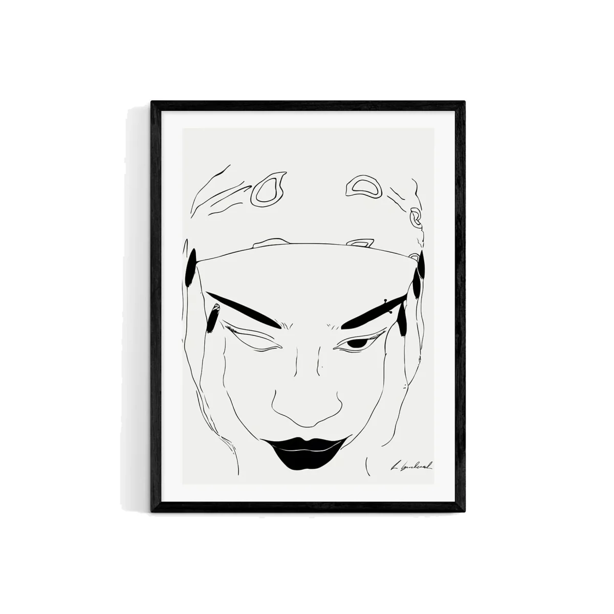 EAST END PRINTS Hali Igwelaezoh 'Bandana Girl' Framed Print – image 1