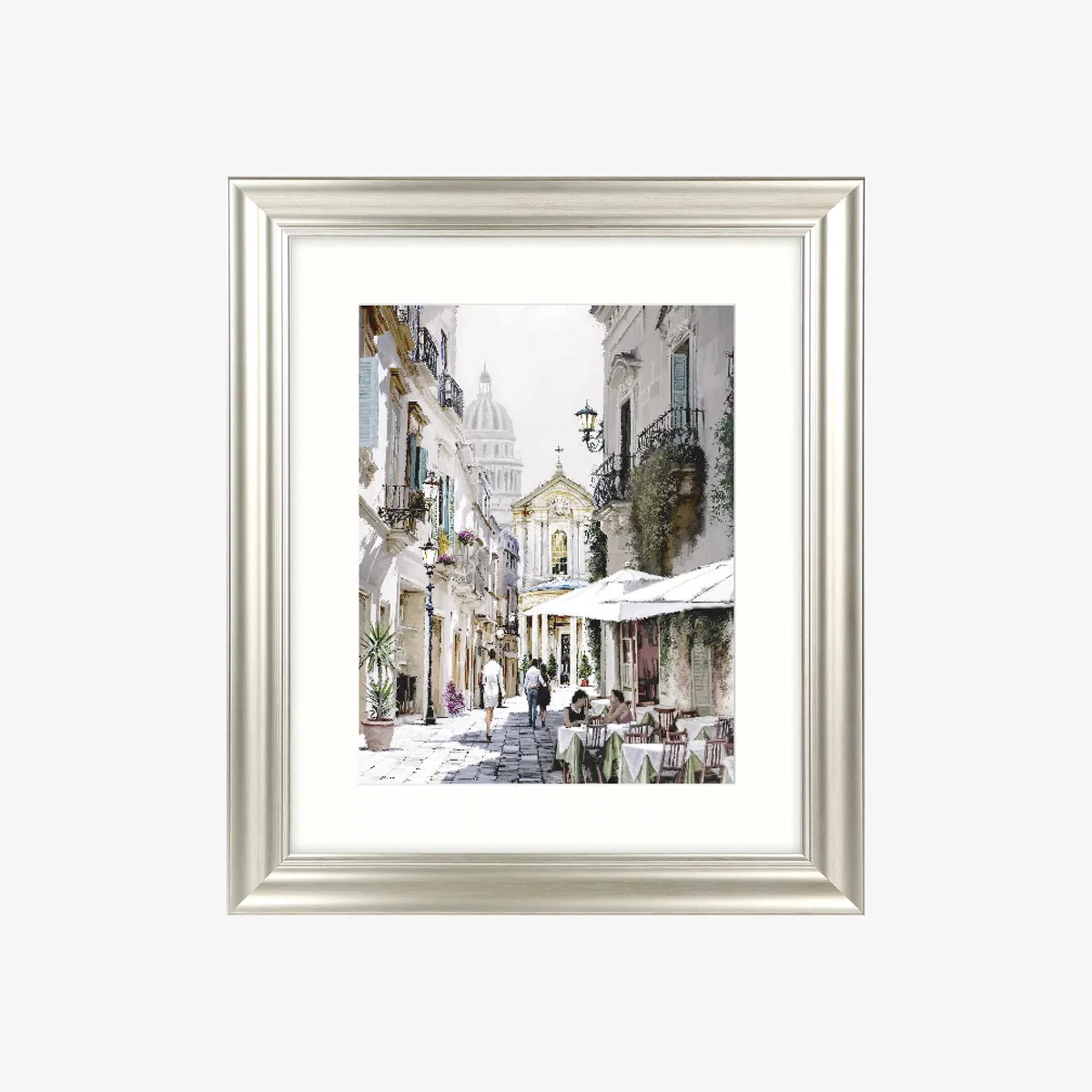 Richard Macneil - City Street II Framed Print & Mount, 71 x 61cm