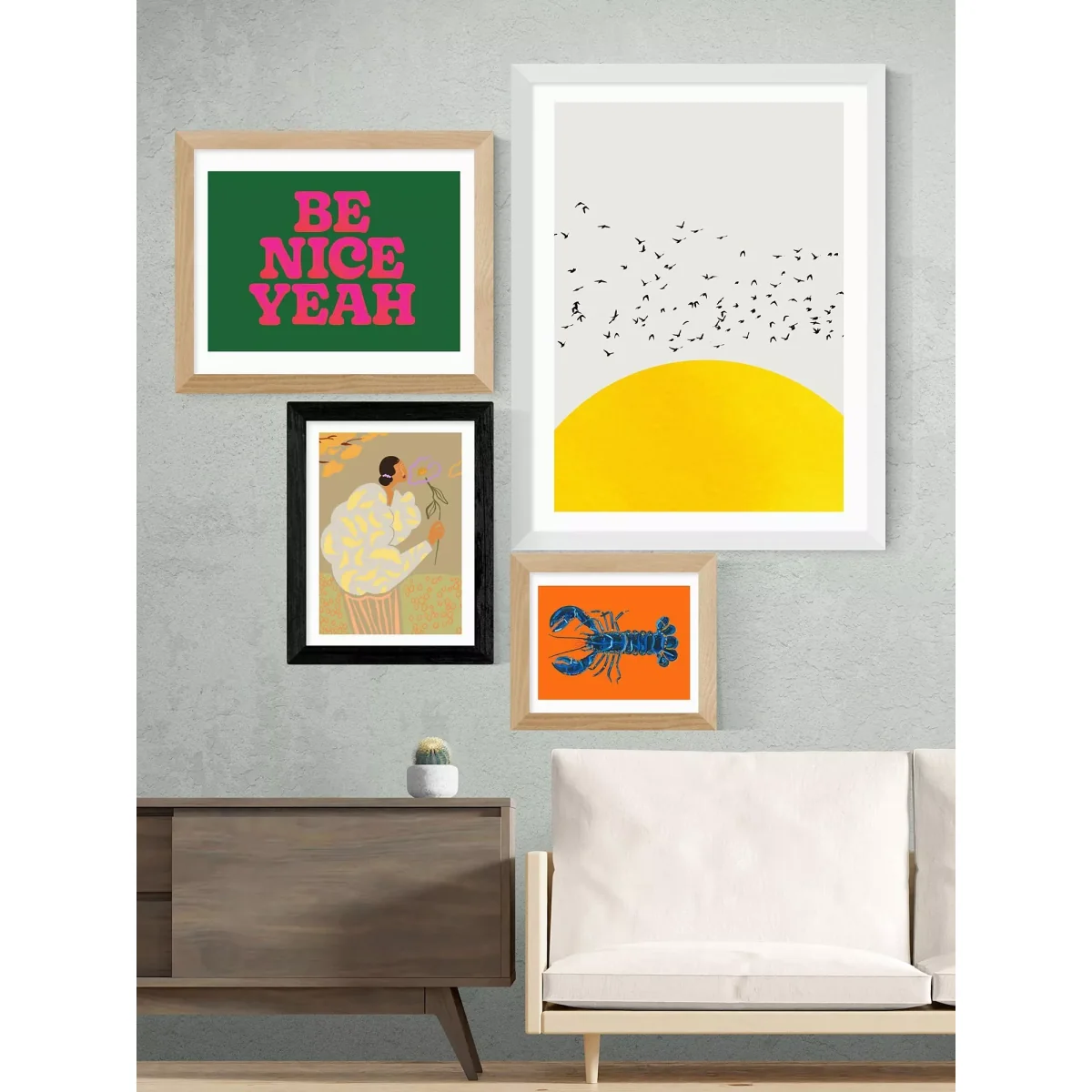 EAST END PRINTS Arty Guava 'Flourish' Framed Print – image 2