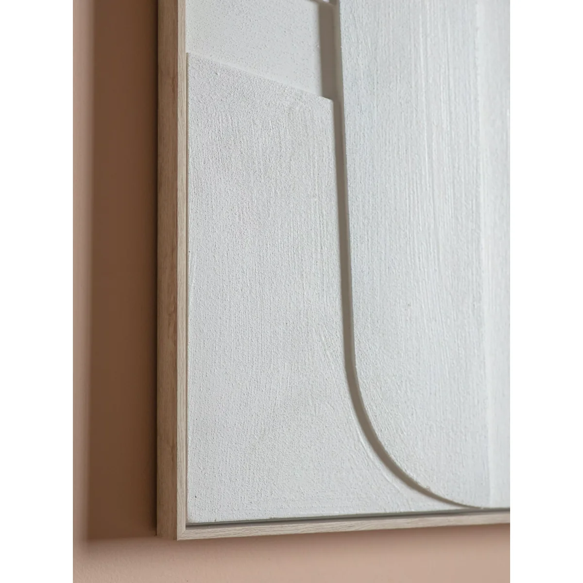 John Lewis & Partners Trento Textured Abstract Framed Wall Art, 82.5 x 62.5cm, White – image 3