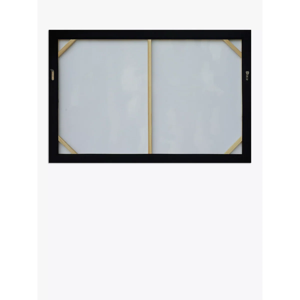 Blue Reflective Haze - Hand-Painted Abstract Framed Canvas, 80 x 120cm, Blue – image 3