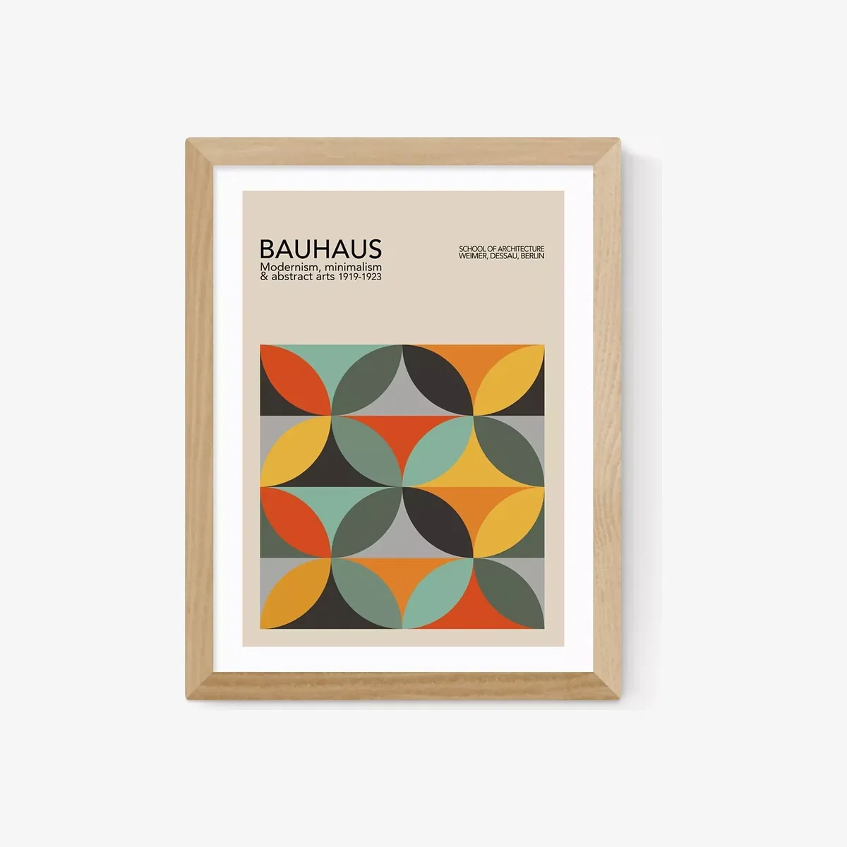 EAST END PRINTS Luxe Poster Co. 'Geometric Pattern Bauhaus' Framed Print – image 1
