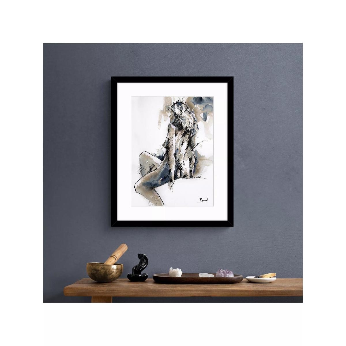 John Lewis Joanne Boon Thomas 'Contemplation' Framed Print & Mount, 53.5 x 43.5cm, Multi – image 2