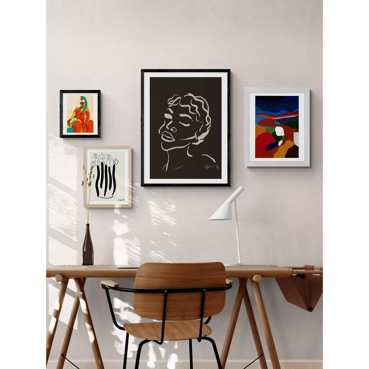 EAST END PRINTS Hali Igwelaezoh 'Soft Gaze' Framed Print – image 2