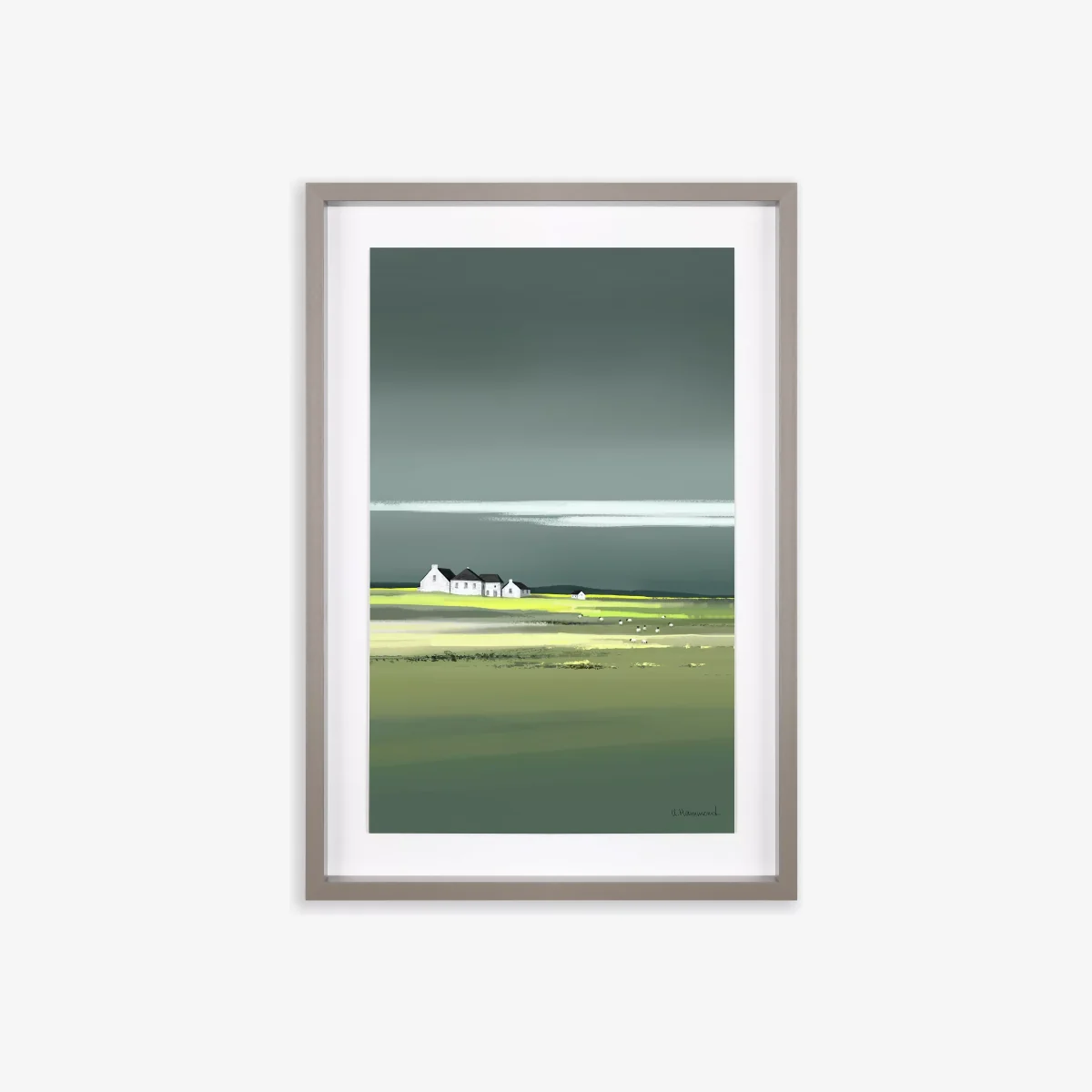 Ulyana Hammond - Ethos Framed Print & Mount, 60 x 41cm, Grey/Multi – image 1