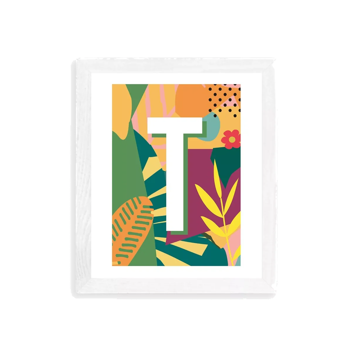 EAST END PRINTS Sei and Ru 'T Letter' Framed Print – image 1