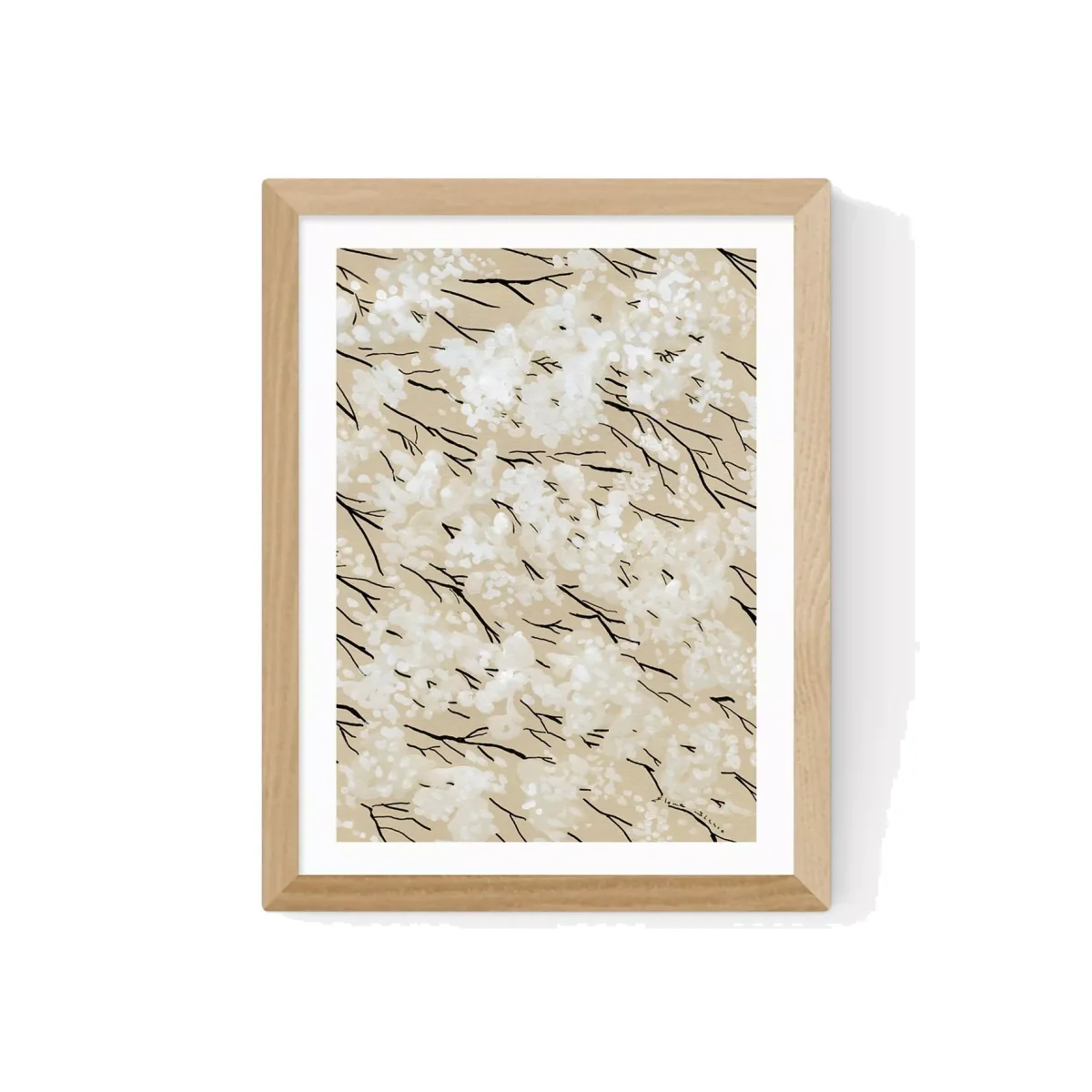 EAST END PRINTS Dreamy Me 'White Blossom' Framed Print – image 1