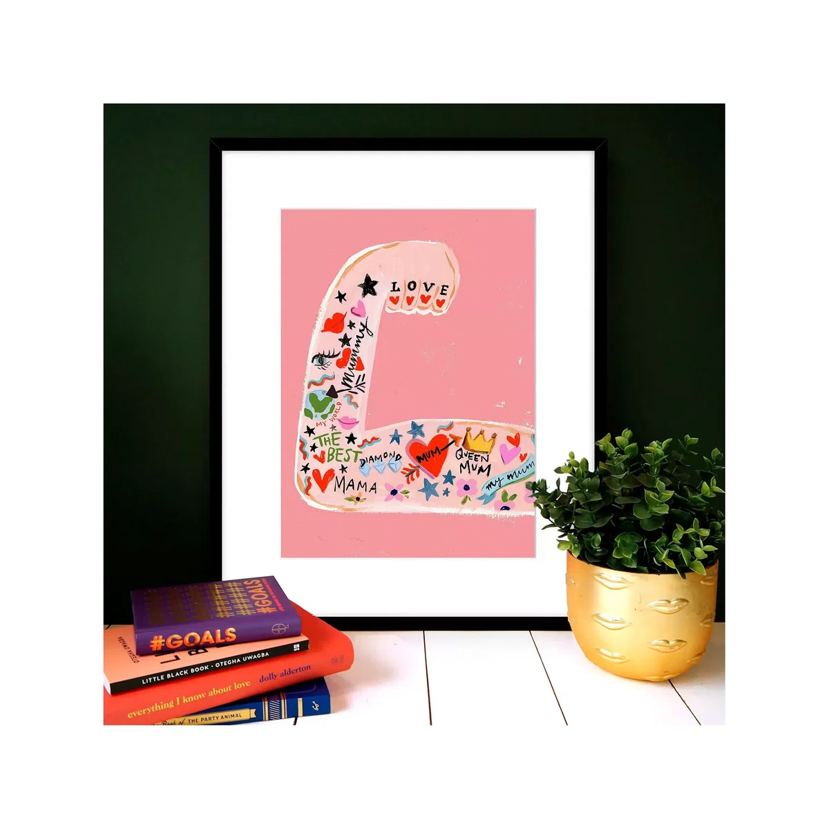 Eleanor Bowmer 'Mum Arm' Framed Print & Mount, 52 x 42cm, Pink/Multi – image 2