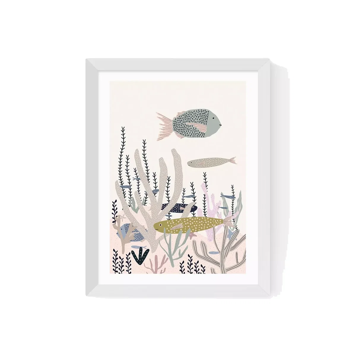 EAST END PRINTS Ani Vidotto 'Life Under the Sea' Framed Print