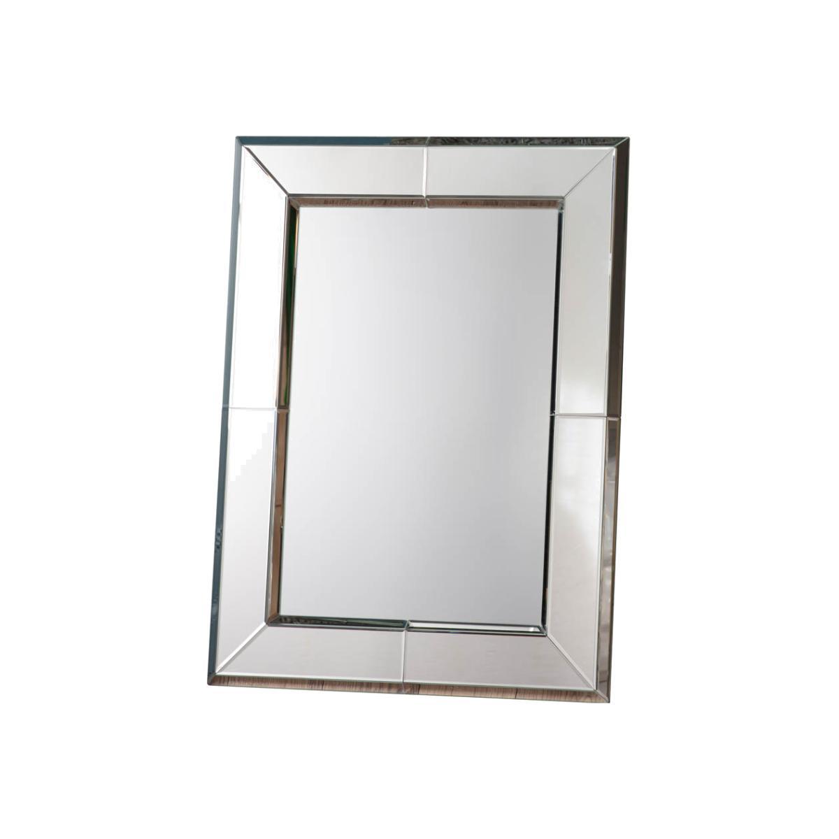 Birdie Large Rectangle Wall Mirror - Silver – image 1