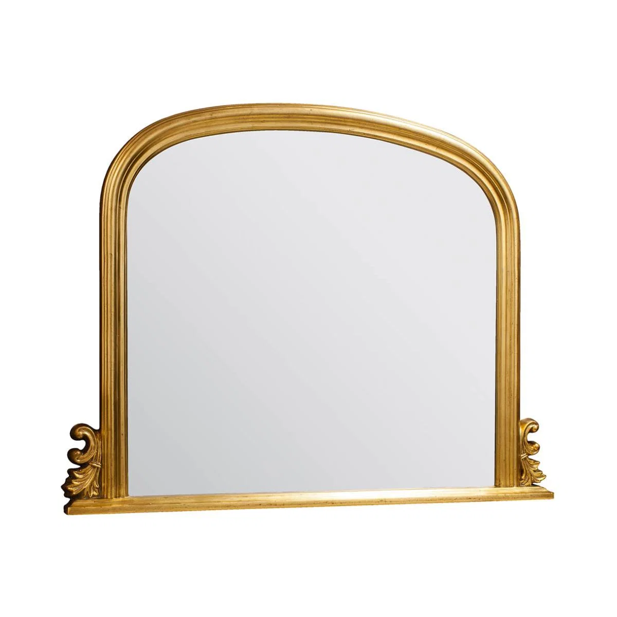 Bauzon Large Arched Overmantle Mirror - Gold – image 1