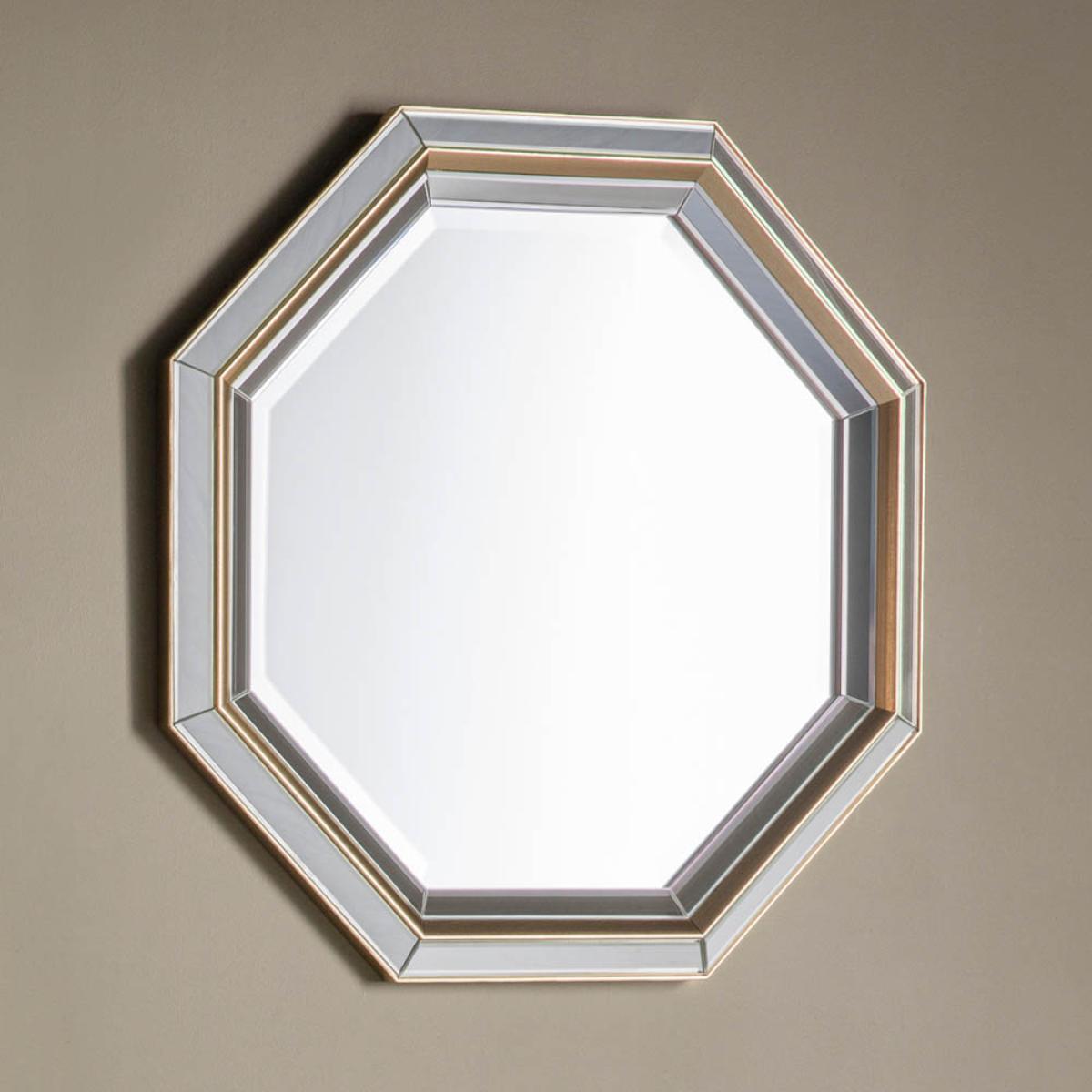 Guben Medium Octagon Wall Mirror - Gold – image 2