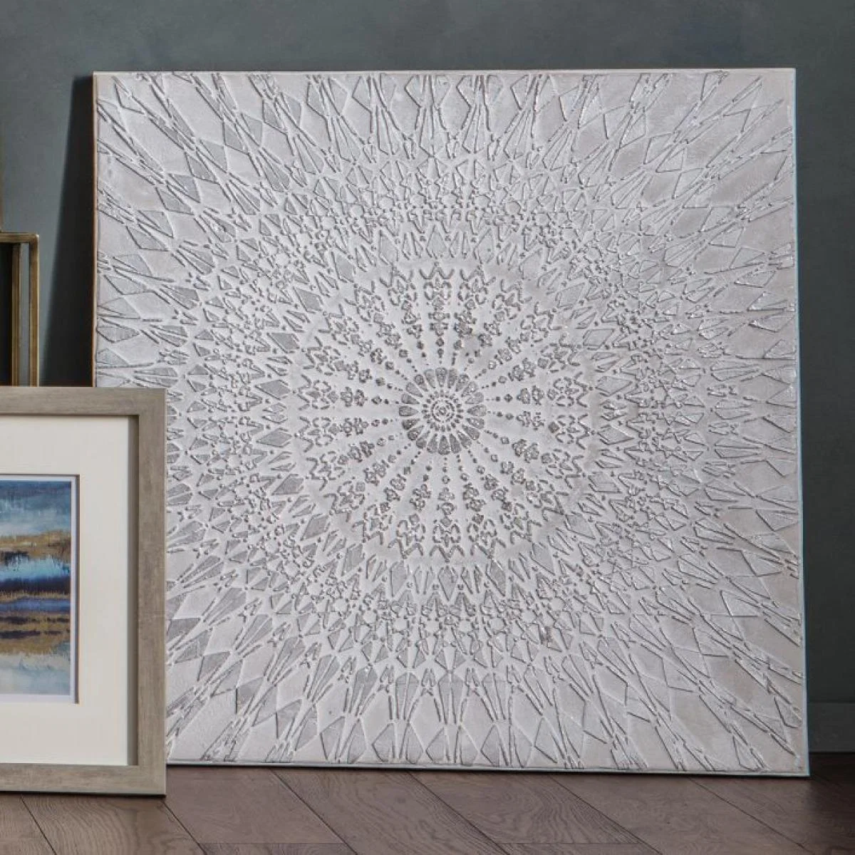 Roshani 100cm x 100cm Textured Art Canvas – image 1