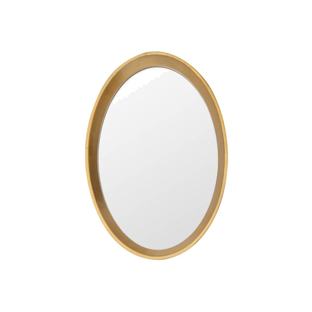 Malissa Small Oval Wall Mirror - Gold