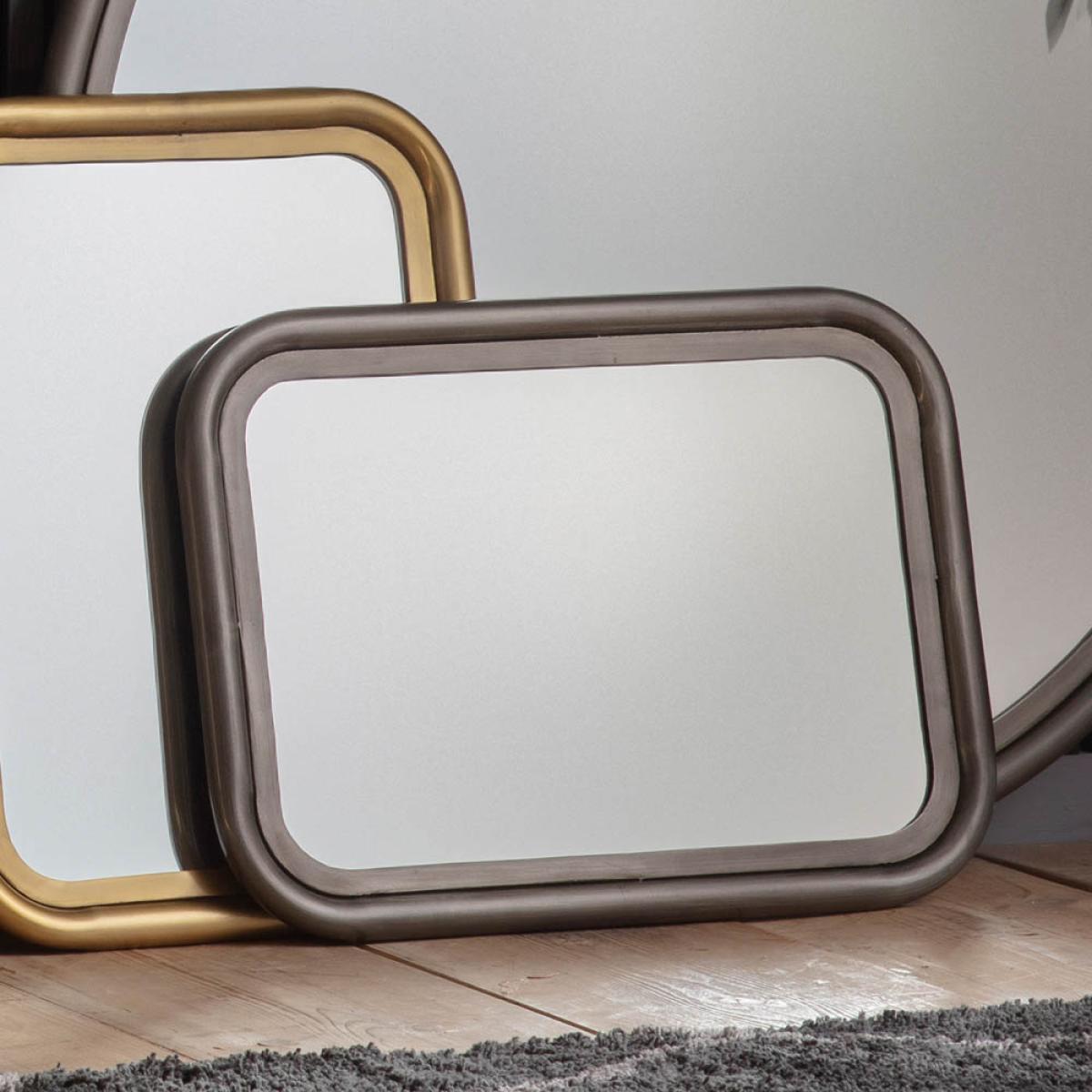 York 61cm Medium Rounded Rectangle Wall Mirror - Silver – image 3
