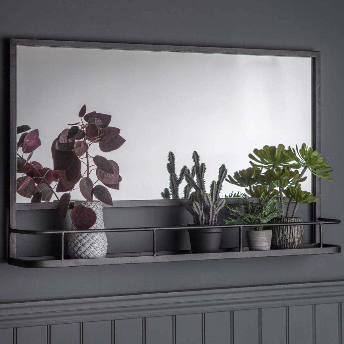 Waldo Medium Rectangle Wall Mirror - Grey – image 2