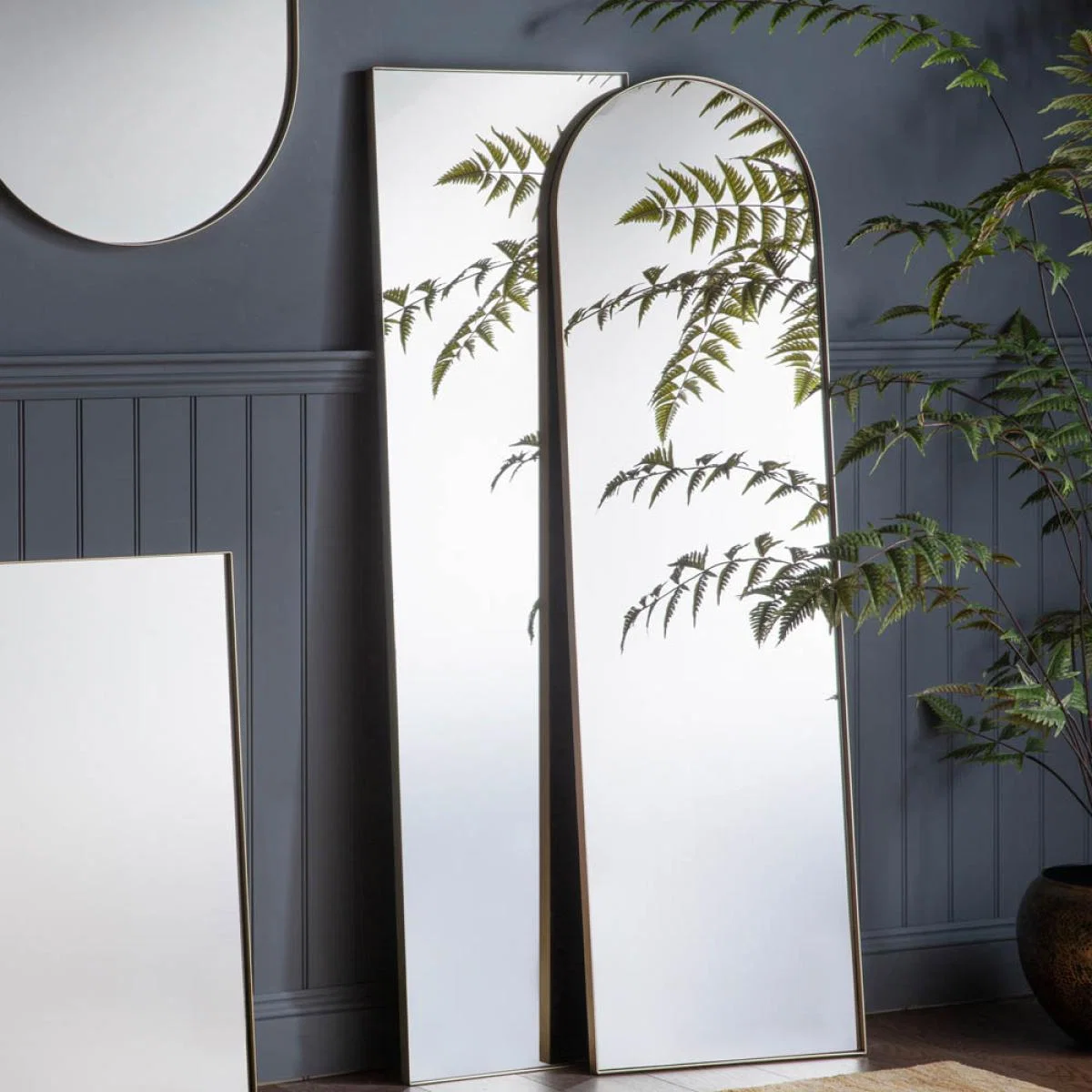 Rye Extra Large Arched Leaner Mirror - Silver – image 3