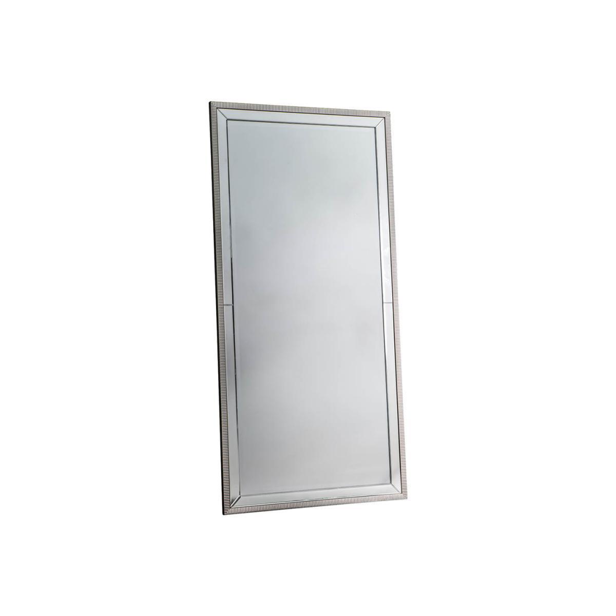 Newton Extra Large Rectangle Leaner Mirror - Silver – image 1